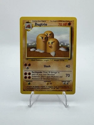 Pokémon TCG - Dugtrio - 19/102 - Shadowless - Rare - Base Set - Image 1 of 2