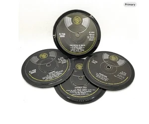 Elton John Quality Handcrafted Vinyl  Record Coasters, Retro Music, Set Of 4 - Picture 1 of 5