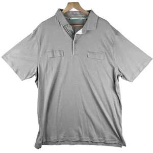 Leisure Society Men's Polo Shirt Size 2XL Gray Short Sleeve Golf Casual - Picture 1 of 9