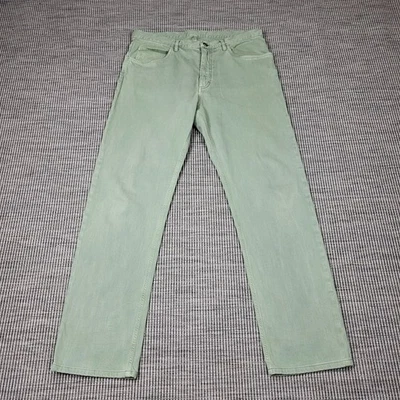 Pantalón Chino Loro Piana Talla 36 Algodón Verde Pálido Hecho en Italia Pierna Recta Foto 1 de 4