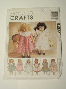 McCalls 9207 Clothes for 18” Doll Pattern UNCUT - Picture 1 of 3