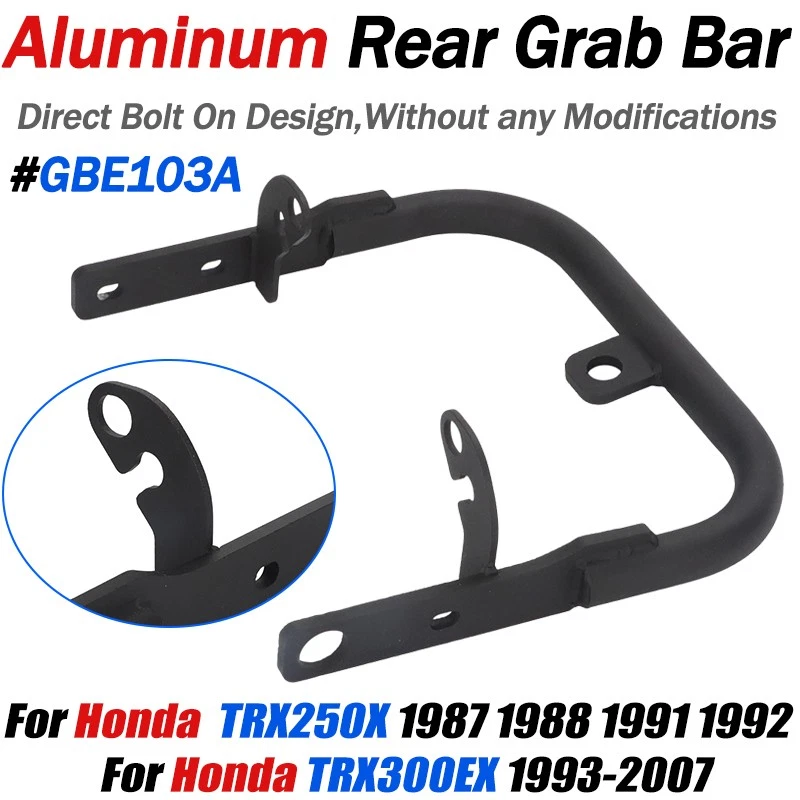 For Honda FourTrax250 1987-1992 Sportrax 300 1993-2007 Rear Wide Grab Bar Bumper - Image 1 of 4