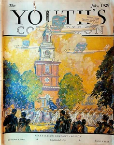 Youth's Companion Magazine July 1929 PB Parsons CA Stephens Henri Cochet Tennis - Picture 1 of 3