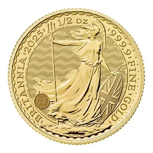 Britannia 1/2 oz or 999,9 King Charles 2025 Royaume-Uni 50 livres BU - Photo 1/7