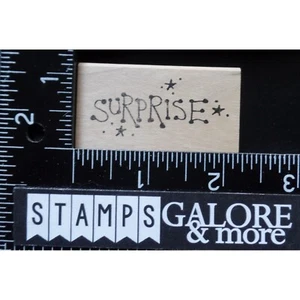 Judith Rubber Stamps E-11 SURPRISE HOLIDAY PARTY BIRTHDAY SPECIAL OCCASION #T45 - Picture 1 of 2