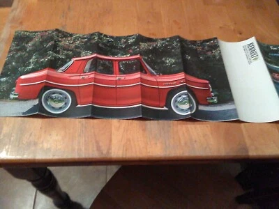 Renault R-8 Sedán Deportivo 64' Folleto Especificaciones Rojo Coche Concesionario Original Foto 1 de 4