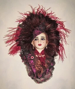 Unique Creations Limited Edition Lady Face Mask Wall Hanging Decor - NEW IN BOX - Picture 1 of 1