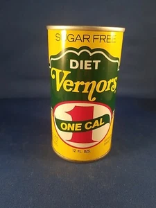 Vernors 1 Calorie; Vernors Inc.; Detroit, Michigan; steel soda pop can - Picture 1 of 7