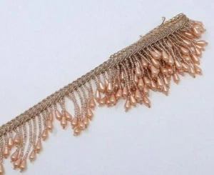 2,3,4 Inch 1 X Yard Bead Fringe Bridal Tassel Sewon lace - Picture 1 of 31