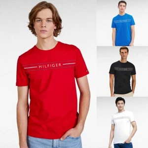 NWT Mens Tommy Hilfiger Short Sleeve Tee XS S M L XL XXL 2XL - Picture 1 of 24