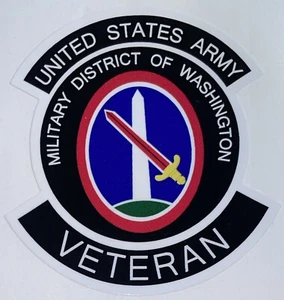 US Army Military District of Washington Veteran Sticker Waterproof D134 - Bild 1 von 1