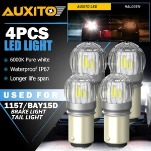 4x 1157 30-SMD Blanco LED Freno Trasero Parada Estacionamiento Inverso Señal de Giro Bombillas - Imagen 1 de 12