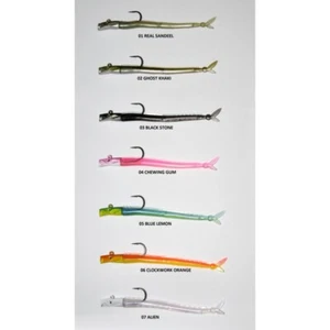  TUBERETINI SEIKA EEL ATTACK SET 100 mm 6,5+2 gr conf 1+1 C.01 real sandeel - Foto 1 di 1