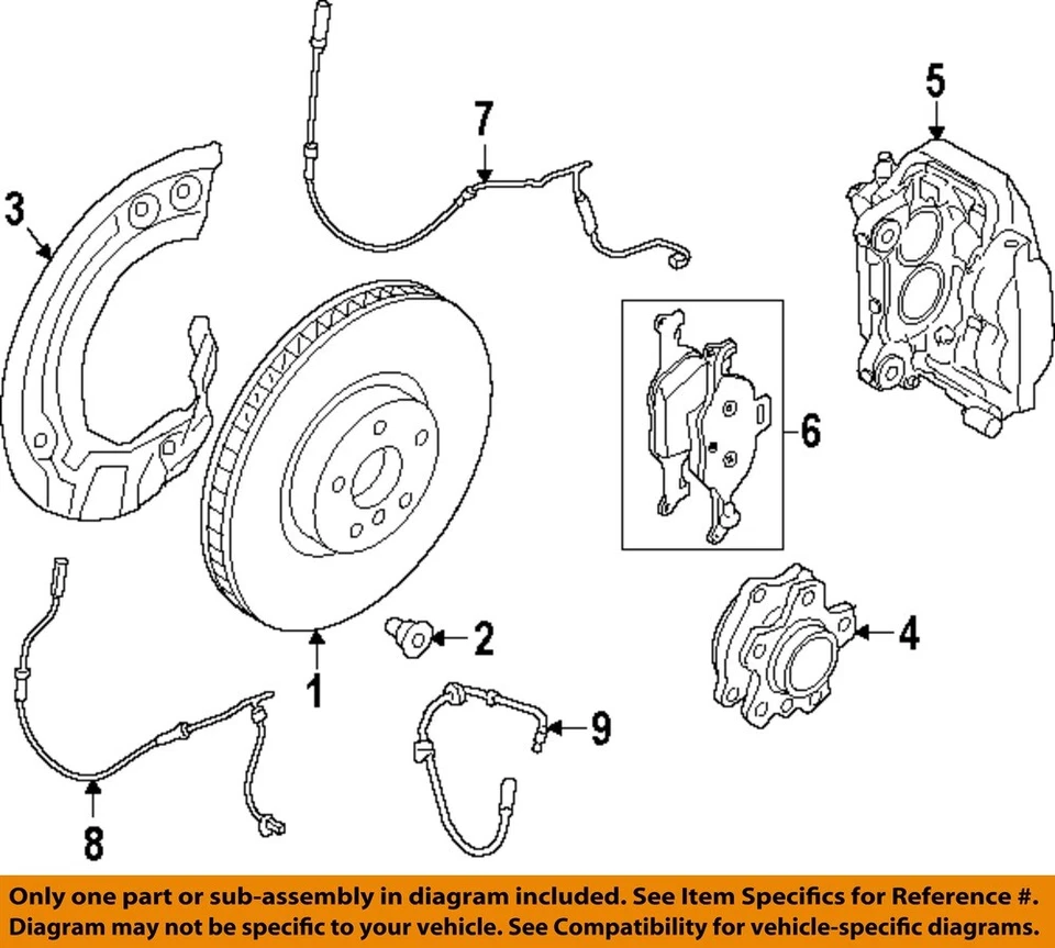 BMW OEM 17-25 430i xDrive Front Suspension Brake Components-Rotor 34108853555 - Image 1 of 1