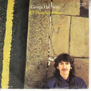 GEORGE HARRISON All Those Years Ago PICTURE SLEEVE 7" 45 Germany BEATLES NEW - Imagen 1 de 3