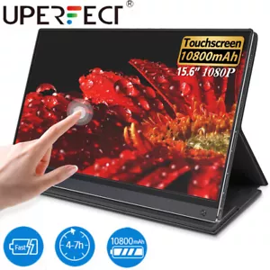 15.6" Portable Monitor 2K LCD 1920x1080 Touch Battery for Raspberry Pi Xbox 360 - Picture 1 of 12