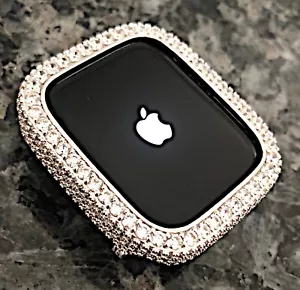 45mm Weißgold Lab Diamond Apple Watch Case Apple Watch Cover Apple Watch Bling - Bild 1 von 5