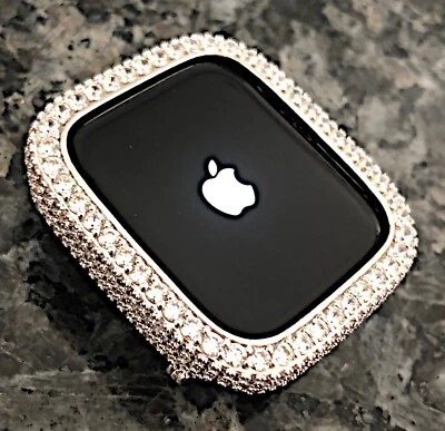 45 мм белое золото Lab бриллиант Apple Watch чехол Apple Watch блестящий - Изображение 1 из 4