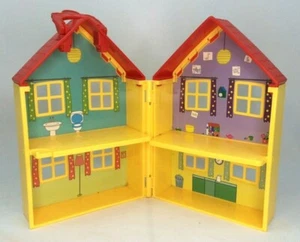 Peppa Pig Spielhaus 4 Zimmer klappbares Spielzeug Puppenhaus Spielset - Bild 1 von 6