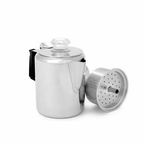 GSI Outdoors Glacier Stainless Coffee Perculator Stove Top Size 3 Cup