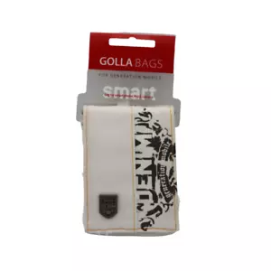 Teléfono MP3 iPod Cámara Bolsa/Funda GOLLA ~ GENERACIÓN MÓVIL - Blanco y Gris Oscuro - Imagen 1 de 5