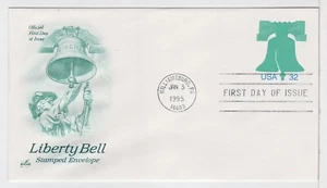TurtlesTradingPost- Liberty Bell Stationary 1995 #U632 FDC- Artcraft Cachet - Picture 1 of 1