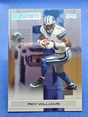 2007 NFL Playoff ROY WILLIAMS Silver Football card #/249 DETROIT LIONS Texas - Image 1 of 3