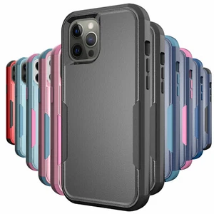 Funda rígida híbrida a prueba de golpes para iPhone 16 15 Pro Max 14 13 11 12 - Imagen 1 de 74