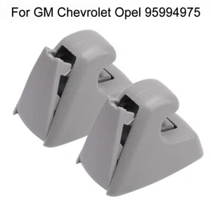 Set Of 2 For 95994975 Gray Sun Visor Support Clip Retainer Cruze Sonic Spark New - Picture 1 of 7