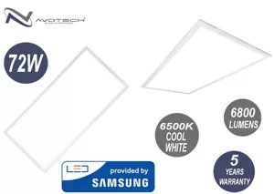 80W Ceiling Suspended LED Panel Office Lighting 1200x600 COOL White 6500K - Picture 1 of 5