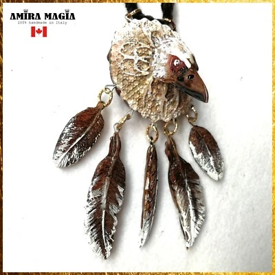 Ловец снов подвеска шаман ювелирных изделий ожерелье орла дух проводник коренных американцев - Изображение 1 из 4