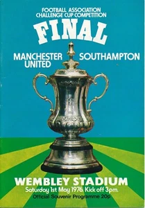 FA CUP FINAL PROGRAMME 1976 Southampton v Manchester United - Picture 1 of 1