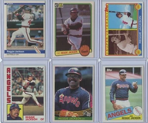 Hall of Famer Reggie Jackson 1980's 12 Card Group Lot Angels/Yankees - Picture 1 of 4