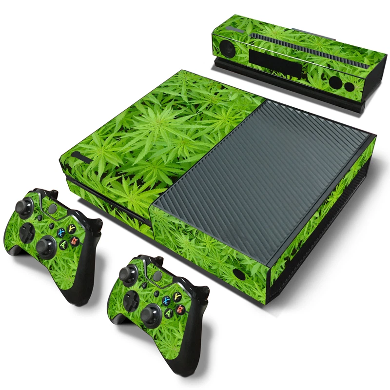 Xbox One Skin Design Foils Sticker Screen Protector Set - Cannabis 8 Motif - Image 1 of 1