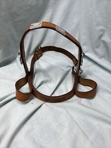 Guide Dogs For The Blind Seeing Eye Dog Harness Genuine Leather, Brown Very Nice