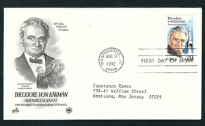 T. Von Karman...29 Cent...First Day Issue...Cancel Washington D.C. (1992) - Picture 1 of 1