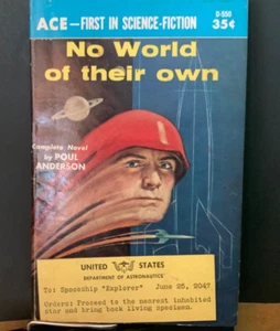NO WORLD OF THERE OWN Complete Novel by Poul Anderson  first edition 1955   894 - Imagen 1 de 3