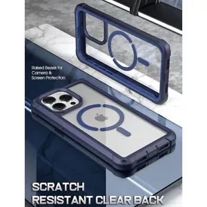 For Apple iPhone 15 Pro Case with MagSafe Full Body Hybrid Rugged Cover Blue - Picture 1 of 6