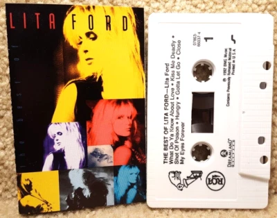 Vintage 1992 Cassette Tape Lita Ford The Best Of Dreamland Records - Image 1 of 4