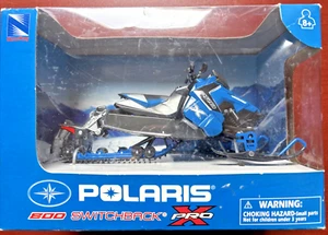 New Ray Polaris 800 Switchback Pro X Snowmobile 1:16 Scale Diecast snow blue - Picture 1 of 8