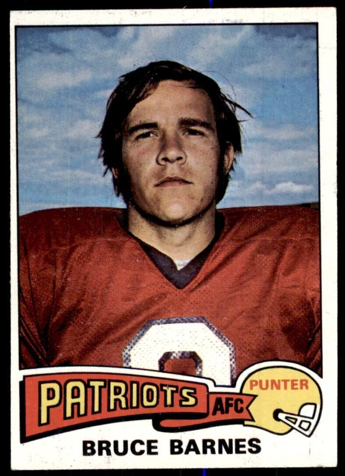 1975 TOPPS BRUCE BARNES NEW ENGLAND PATRIOTS #129 - Image 1 of 2