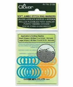 Marcadores de anillo de puntada jumbo de trébol - Imagen 1 de 1
