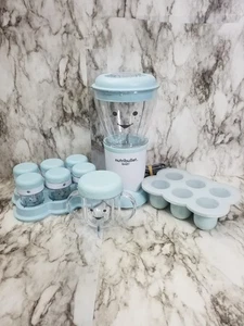 Licuadora de alimentos para bebés NutriBullet NBY-50100 juego de preparación de alimentos tazas y bandeja de almacenamiento - Imagen 1 de 11
