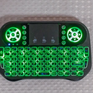 Mini Wireless Keyboard Touchpad Mouse Combo RGB Backlit 2.4GHz USB for Smart TV - Picture 1 of 6