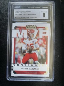 Patrick Mahomes II 2022 Panini Contenders MVP Kansas City Chiefs MVP-PMA CGC 8 - Picture 1 of 3