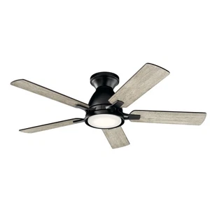 Kichler 330090 Arvada 44" 5 Blade LED Indoor Ceiling Fan - Black - Picture 1 of 12