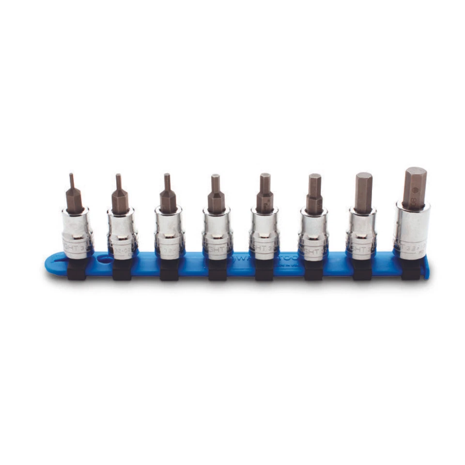 Wright Tool 353 8 Piece Set - Hex Bit Sockets w/Standard Metric Bit, 2mm - 10mm - Image 1 of 1