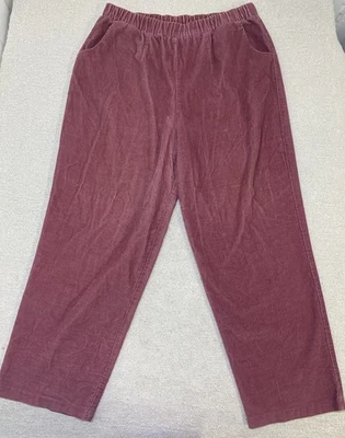 Dressbarn Pants Women’s 16W Elastic Waist Corduroy Pockets - Image 1 of 4