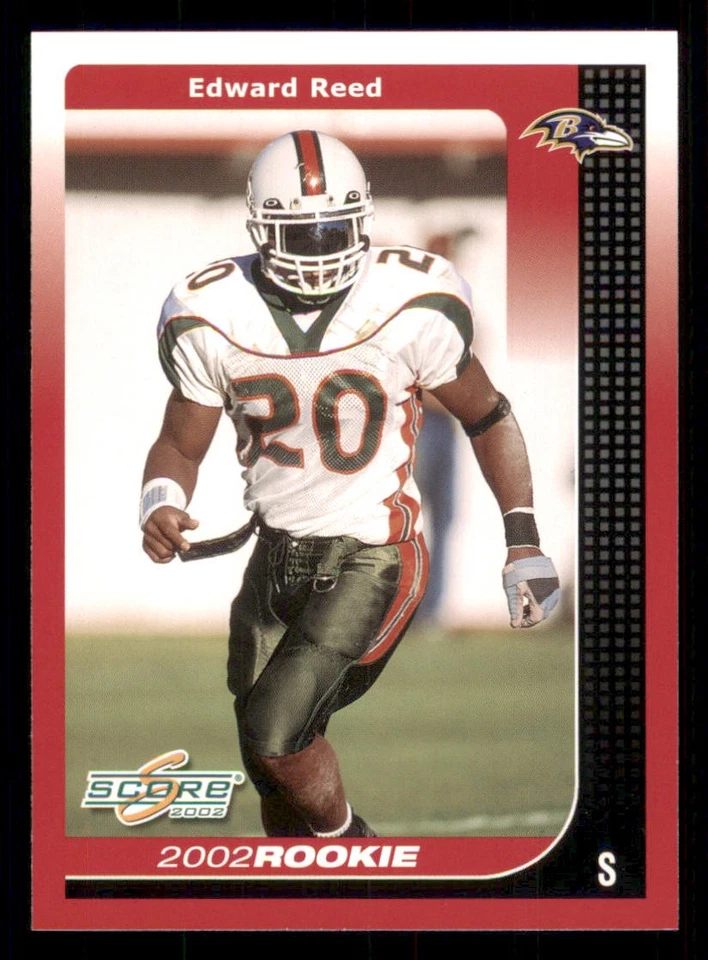 2002 Score #324 Ed Reed RC - Image 1 of 2