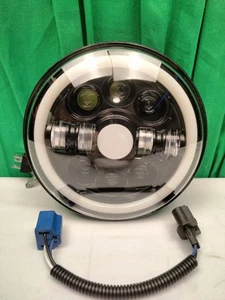 6.5 Inch Motorcycle Led Headlight Round Head Light Headlamp Universal - Foto 1 di 8